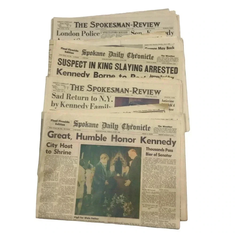 1968 Robert F Kennedy newspaper bundle​